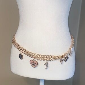 NWT JUICY COUTURE Charm Chain Belt 2X